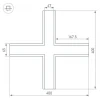 Коннектор T-образный Arlight SL-Linia65-F 030128