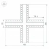 Коннектор X-образный Arlight SL-Linia32-Fantom 030099