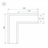 Коннектор L-образный Arlight SL-Linia65-F 030126 Коннектор L-образный Arlight SL-Linia65-F 030126