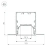 Коннектор L-образный Arlight SL-Linia55-Fantom 030132
