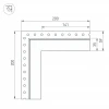 Коннектор L-образный внешний Arlight SL-Linia32-Fantom-Edge 030101 Коннектор L-образный внешний Arlight SL-Linia32-Fantom-Edge 030101
