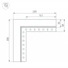 Коннектор L-образный внутренний Arlight SL-Linia32-Fantom-Edge 030100 Коннектор L-образный внутренний Arlight SL-Linia32-Fantom-Edge 030100