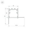Коннектор L-образный внутренний Arlight SL-Linia32-Fantom-Edge 030100 Коннектор L-образный внутренний Arlight SL-Linia32-Fantom-Edge 030100