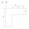 Коннектор L-образный внешний Arlight SL-Line-6070 030140