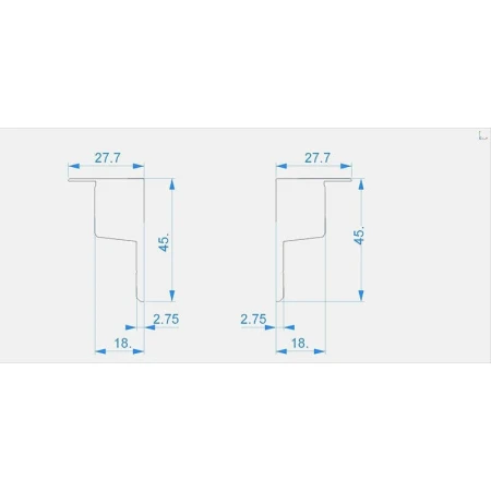 Заглушка Deko-Light End Cap P-EL-03-10 Set 2 pcs 978270