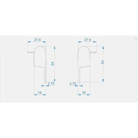Заглушка Deko-Light End Cap R-EL-03-10 Set 2 pcs 979710