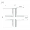 Коннектор X-образный Arlight SL-Linia45-Fantom 030109