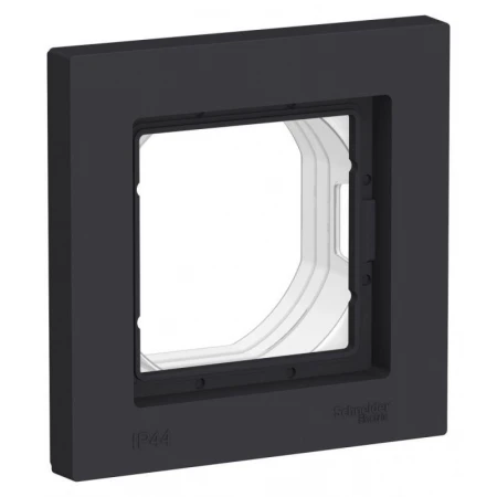 Рамка 1-постовая Systeme Electric AtlasDesign Aqua карбон ATN441001