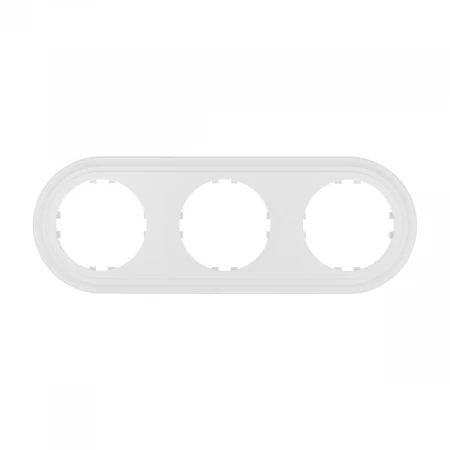 Рамка LK Studio 3-постовая круглая (белый) Vintage-Classic 889304-1