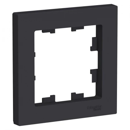 Рамка 1-постовая Systeme Electric AtlasDesign карбон ATN001001