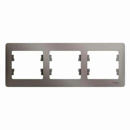 Рамка 3-постовая Systeme Electric Glossa платина GSL001203