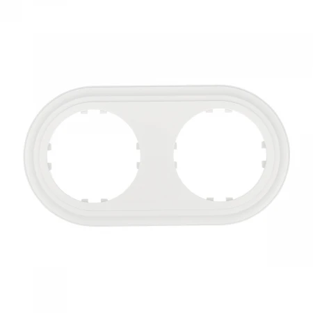 Рамка LK Studio 2-постовая круглая (белый) Vintage-Classic 889204-1