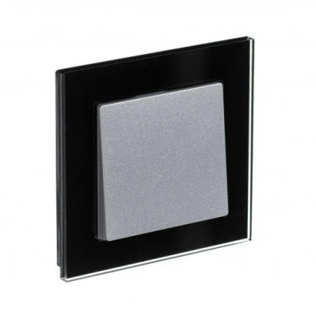 Рамка 1-постовая Systeme Electric AtlasDesign Nature черная ATN321001