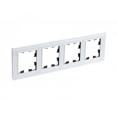 Рамка 4-постовая Systeme Electric AtlasDesign Nature белая ATN320104