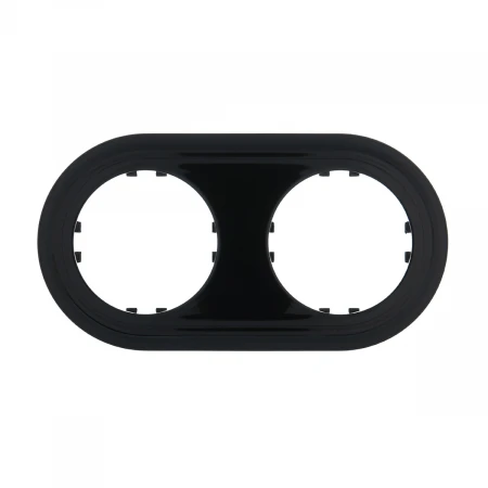 Рамка LK Studio 2-постовая круглая (черный) Vintage-Classic 889208-1