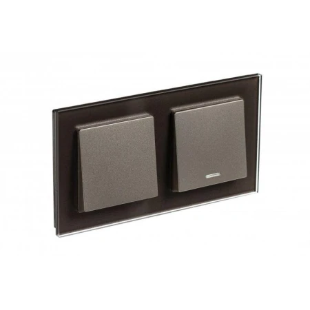 Рамка 2-постовая Systeme Electric AtlasDesign Nature мокко ATN320602