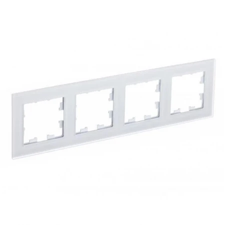 Рамка 4-постовая Systeme Electric AtlasDesign Nature белая ATN330104