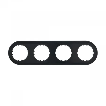 Рамка LK Studio 4-постовая круглая (черный) Vintage-Classic 889408-1