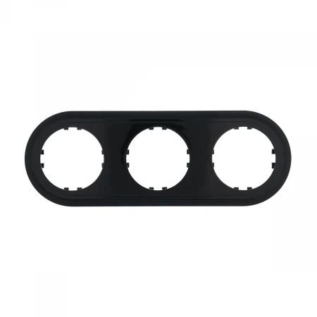 Рамка LK Studio 3-постовая круглая (черный) Vintage-Classic 889308-1