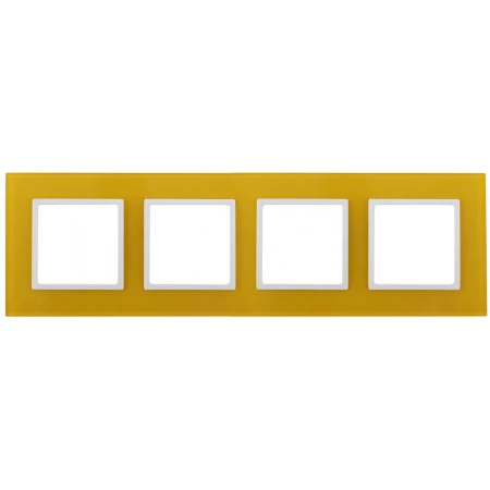 Рамка 4-постовая ЭРА Elegance 14-5104-21 Б0034530