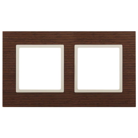 Рамка 2-постовая ЭРА Elegance 14-5302-09 Б0034574