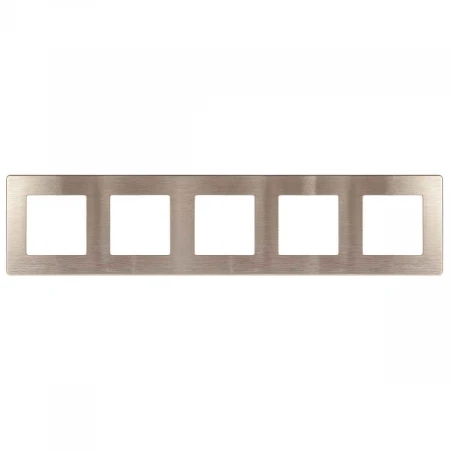 Рамка 5-постовая ЭРА 12 сатин шампань 12-5105-04 Б0052542