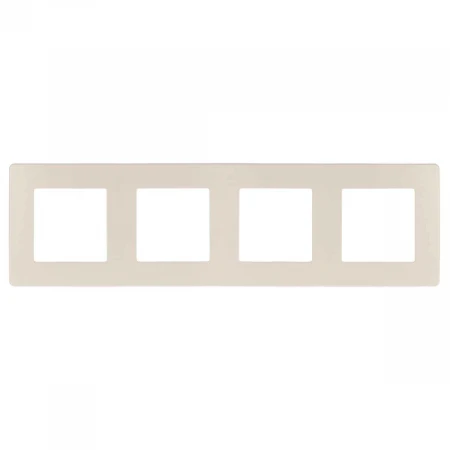Рамка 4-постовая ЭРА 12 сатин слоновая кость 12-5104-02 Б0052530