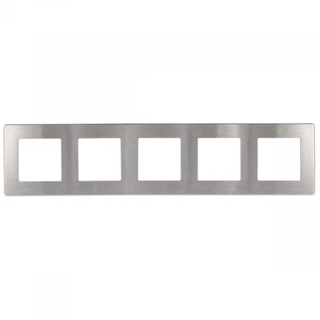 Рамка 5-постовая ЭРА 12 сатин алюминий 12-5105-03 Б0052541