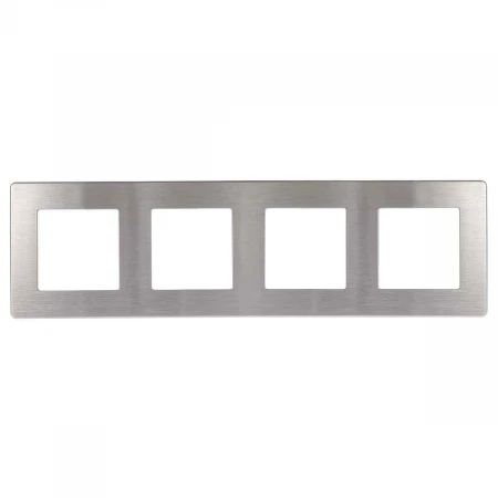 Рамка 4-постовая ЭРА 12 сатин алюминий 12-5104-03 Б0052531