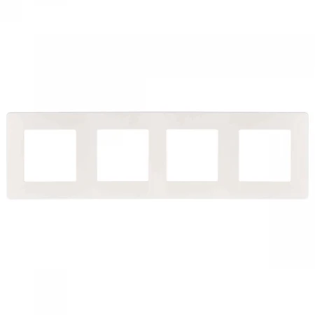 Рамка 4-постовая ЭРА 12 сатин белый 12-5104-01 Б0052529