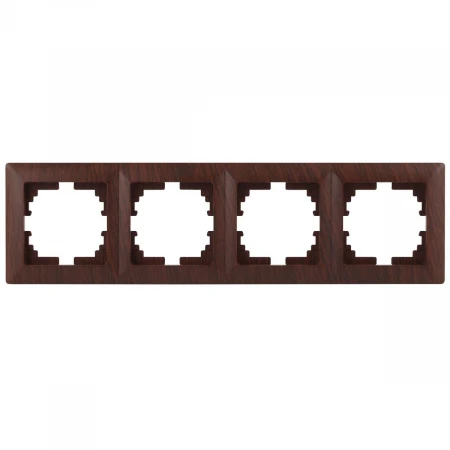 Рамка 4-постовая ЭРА Intro Solo венге 4-504-10 Б0043429