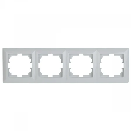 Рамка 4-постовая ЭРА Intro Solo белый 4-504-01 Б0043424