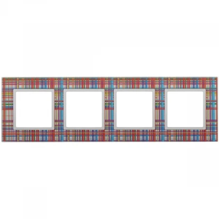 Рамка 4-постовая ЭРА Elegance 14-5104-00 Б0034523