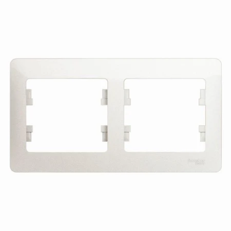 Рамка 2-постовая Systeme Electric Glossa перламутр GSL000602