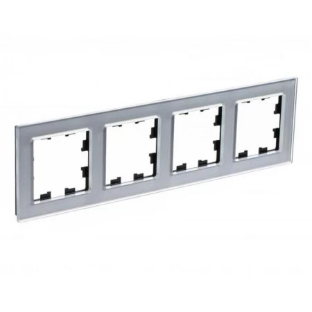 Рамка 4-постовая Systeme Electric AtlasDesign Nature алюминий ATN320304