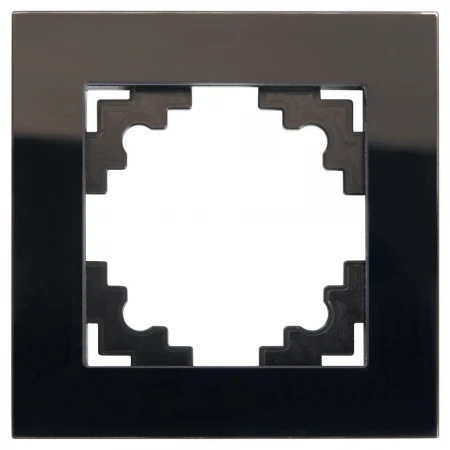 Рамка 1-постовая Stekker Катрин черный GFR00-7001-05 39518