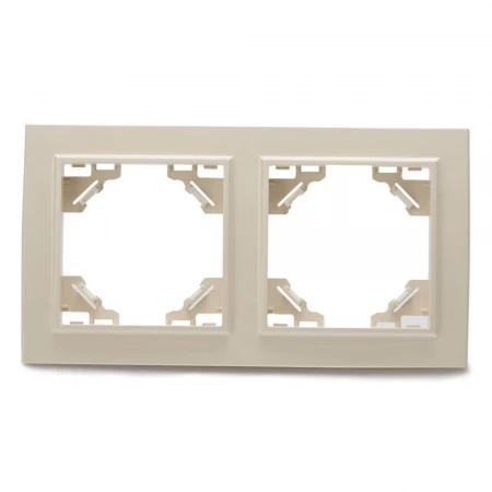 Рамка 2-постовая Stekker Эрна слоновая кость PFR00-9002-02 39241