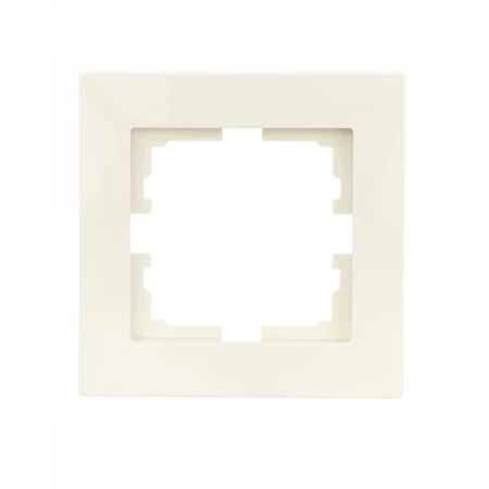 Рамка 1-ая горизонтальная Lezard Vesna кремовая 742-0300-146