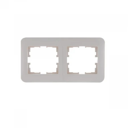 Рамка 2-ая горизонтальная Lezard Karina Life кремовая 708-0300-147