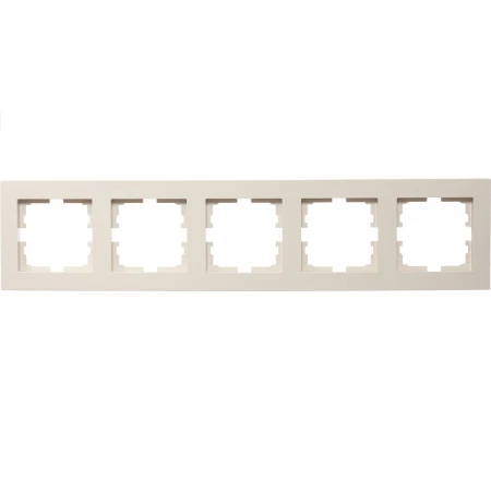 Рамка 5-ая горизонтальная Lezard Vesna кремовая 742-0300-150
