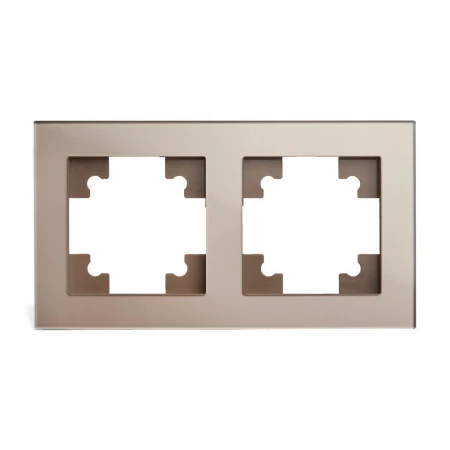 Рамка 2-постовая Stekker Катрин шампань GFR00-7002-02 39528