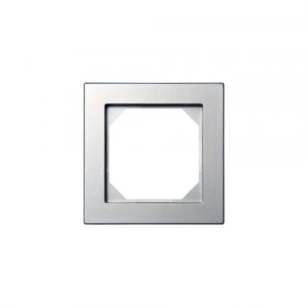 Рамка 1-постовая Liregus Epsilon серебро 28-186