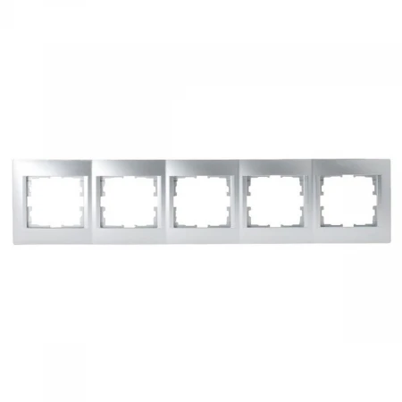 Рамка 5-ая горизонтальная Lezard Karina серебро 707-4300-150