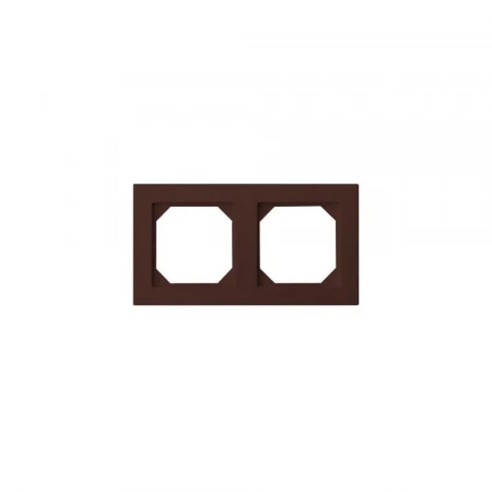 Рамка 2-постовая Liregus Epsilon коричневый 28-147