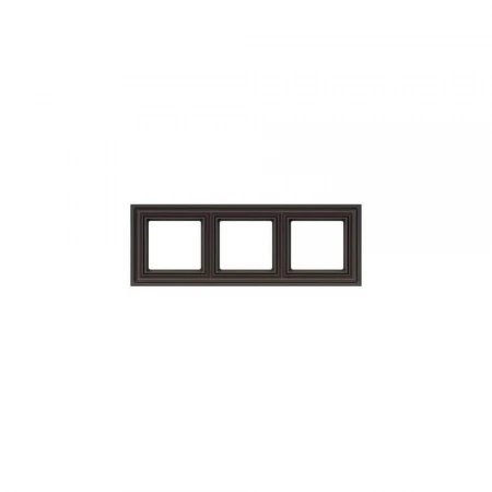 Рамка 3-постовая Liregus Epsilon коричневый 28-148