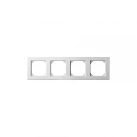 Рамка 4-постовая Liregus Epsilon белый 28-041
