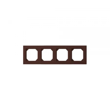 Рамка 4-постовая Liregus Epsilon коричневый 28-149