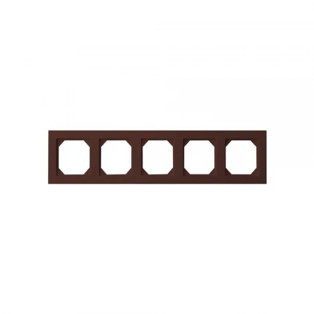 Рамка 5-постовая Liregus Epsilon коричневый 28-150
