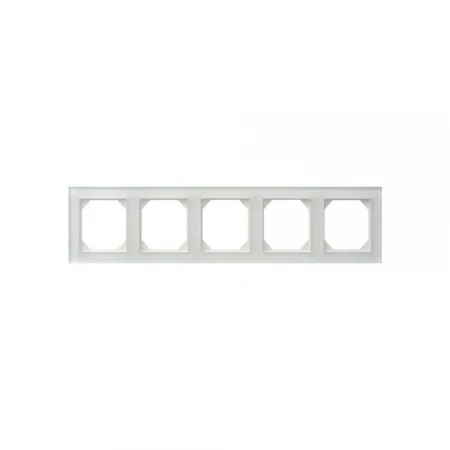 Рамка 5-постовая Liregus Epsilon стекло белое матовое 28-235