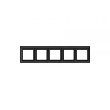 Рамка 5-постовая Liregus Retro черный матовый 29-247